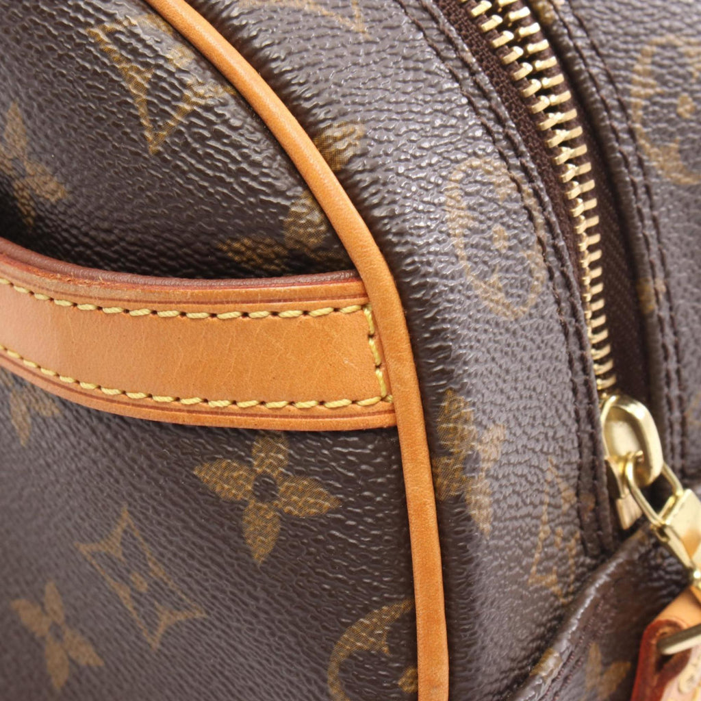 Louis Vuitton Monogram Brown Coated Canvas Leather Shoulder Bag (Pre-Owned)