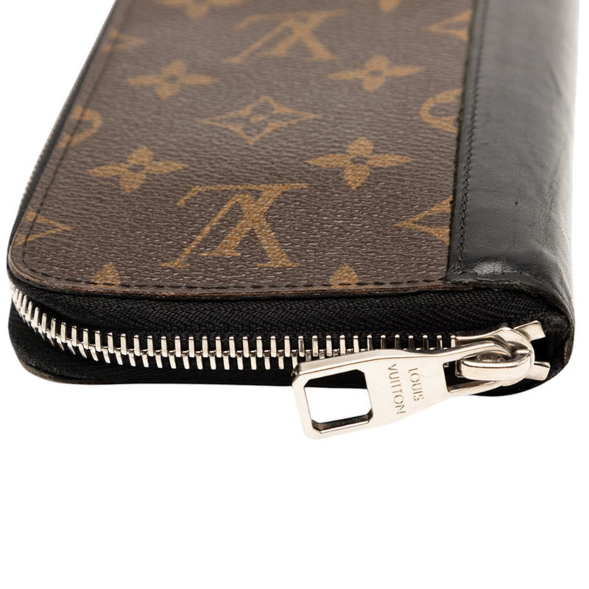 Louis Vuitton Black Brown Noir Pvc Leather Long Wallet (Bi-Fold) (Pre-Owned)