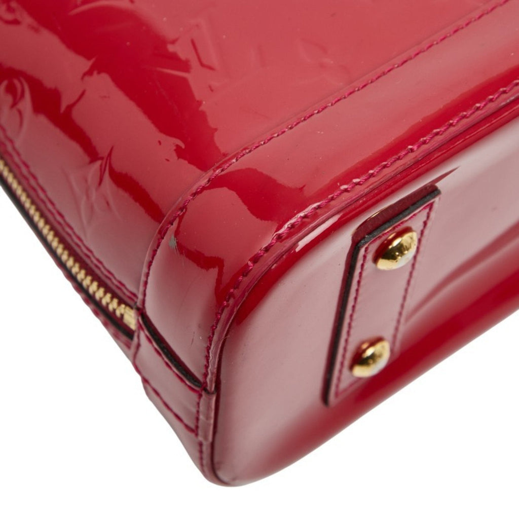Louis Vuitton Pomme D'amour Red Color Patent Leather Handbag Shoulder Bag (Pre-Owned)