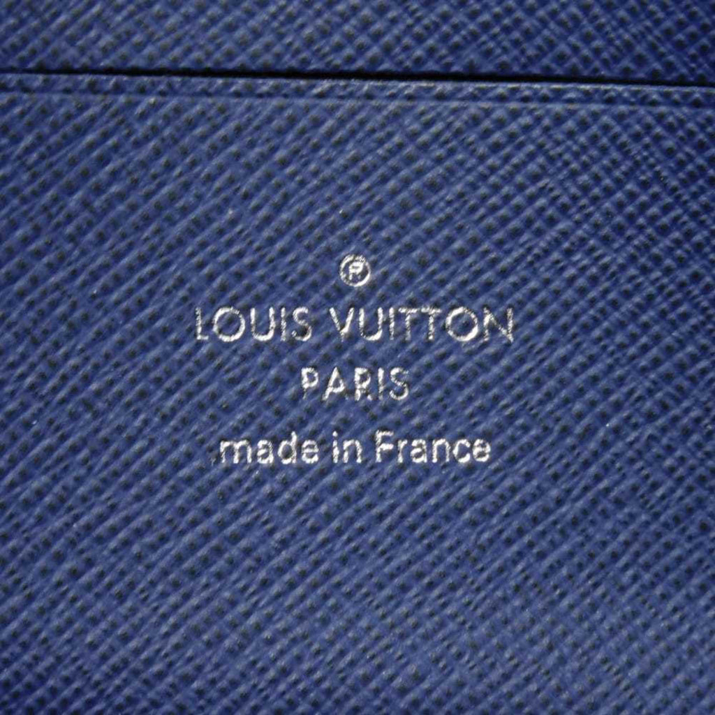 Louis Vuitton Blue Cobalt Monogram Monogram Cobalt Taiga Leather Leather Canvas Monogram Pochette Pouch (Pre-Owned)