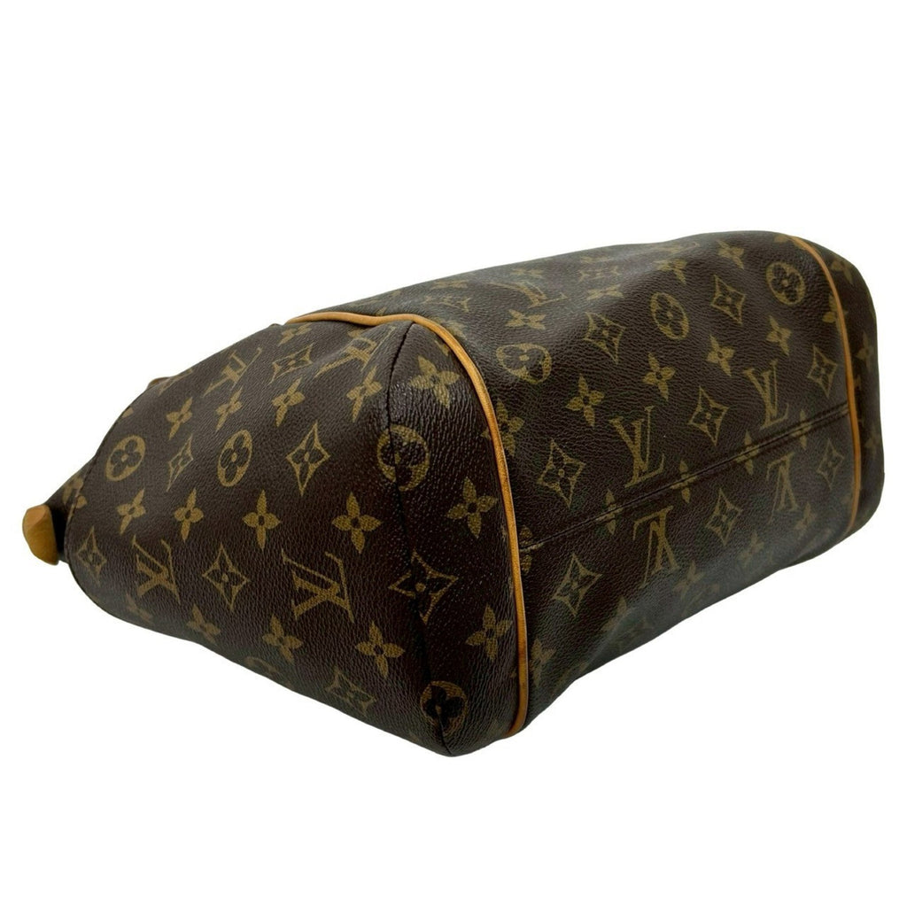 Louis Vuitton Brown Leather Pvc Handbag Shoulder Bag Tote Bag (Pre-Owned)