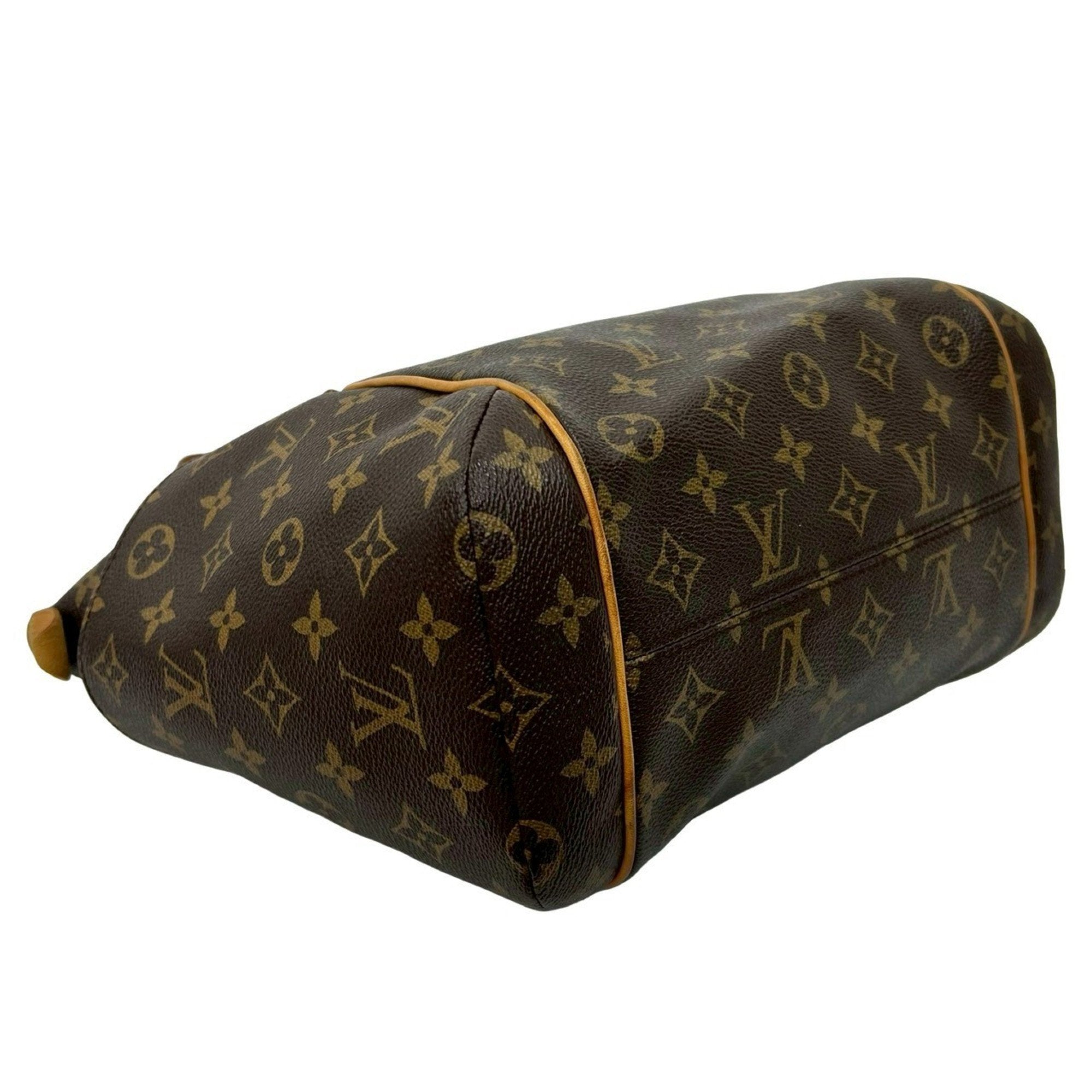 Louis Vuitton Brown Leather Pvc Handbag Shoulder Bag Tote Bag (Pre-Owned)