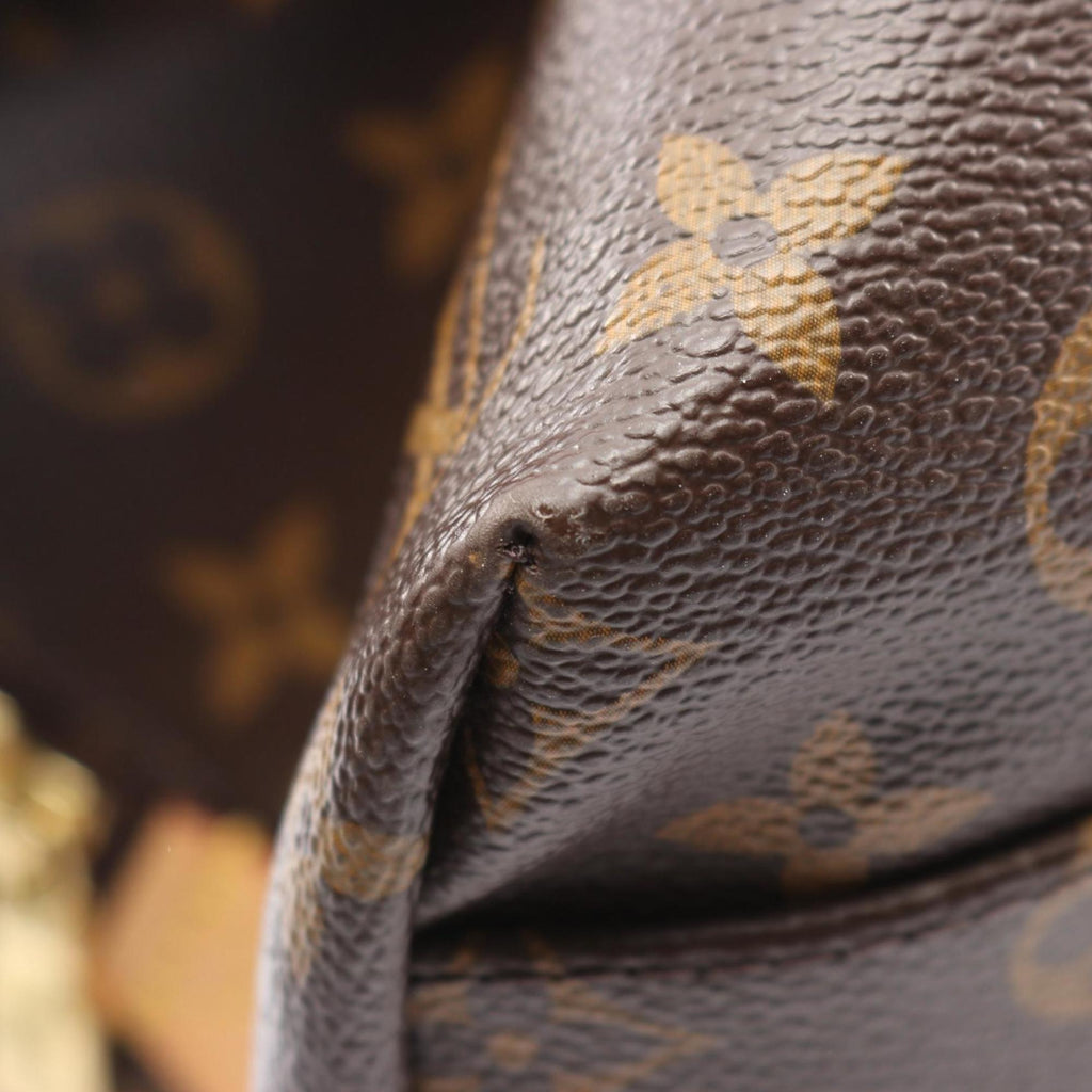 Louis Vuitton Brown Monogram Coated Canvas Leather Boston Bag (Pre-Owned)