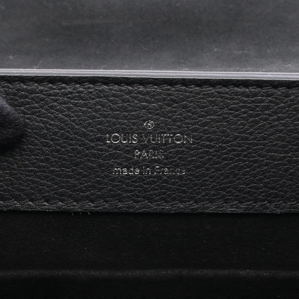 Louis Vuitton Black Noir Leather Handbag (Pre-Owned)