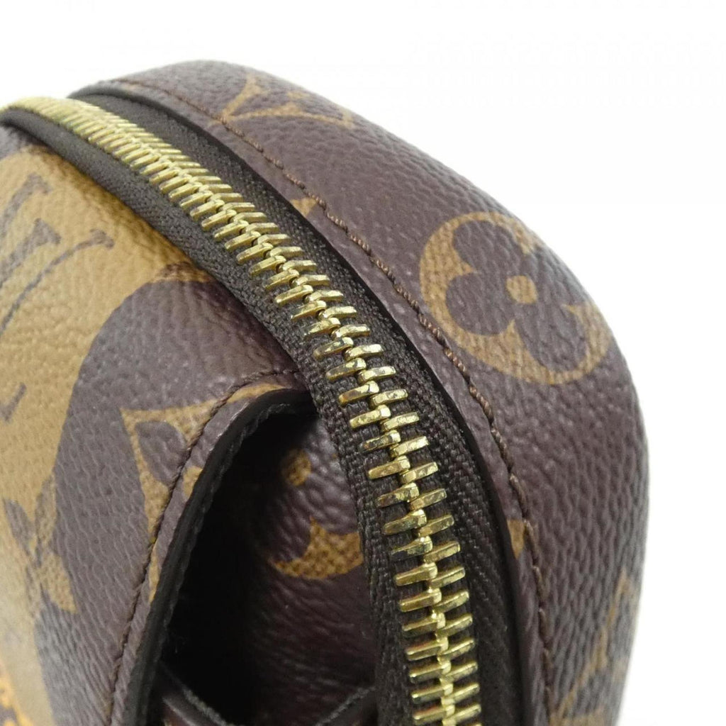 Louis Vuitton Marron Coated Canvas Handbag Pouch Shoulder Bag (Pre-Owned)