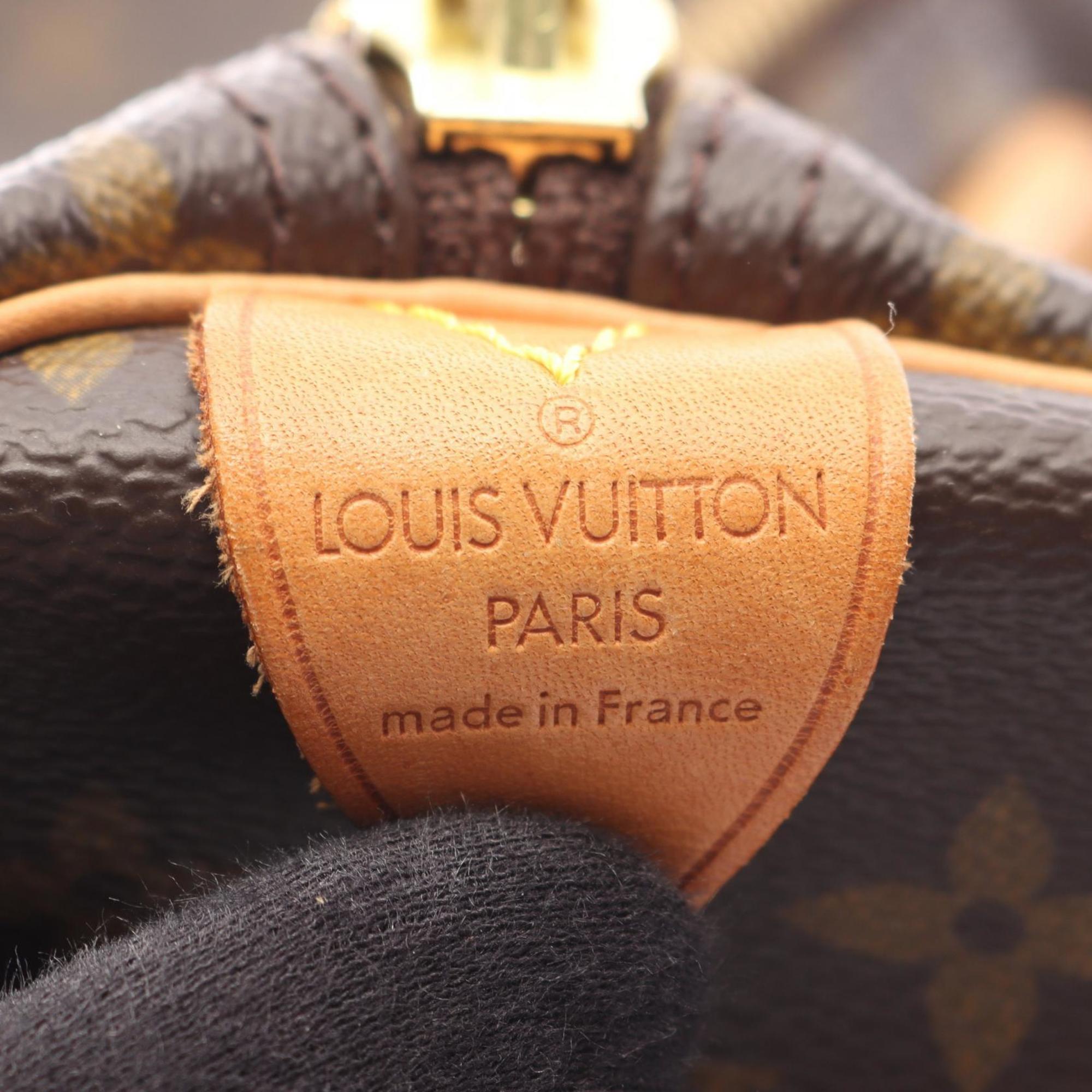 Louis Vuitton Brown Coated Canvas Pvc Monogram Leather Boston Bag (Pre-Owned)