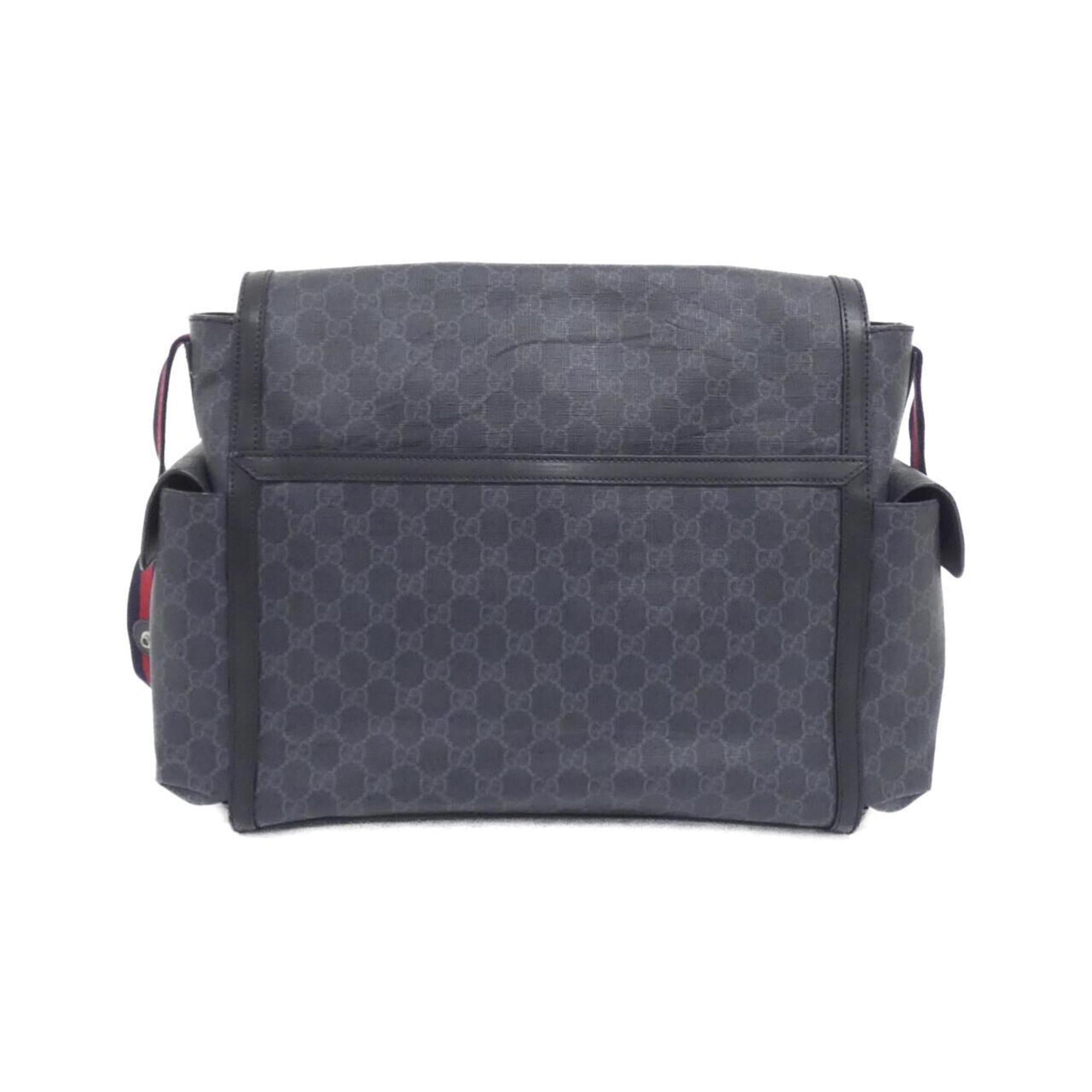 Web Strap Diaper Bag GG Coated Canvas