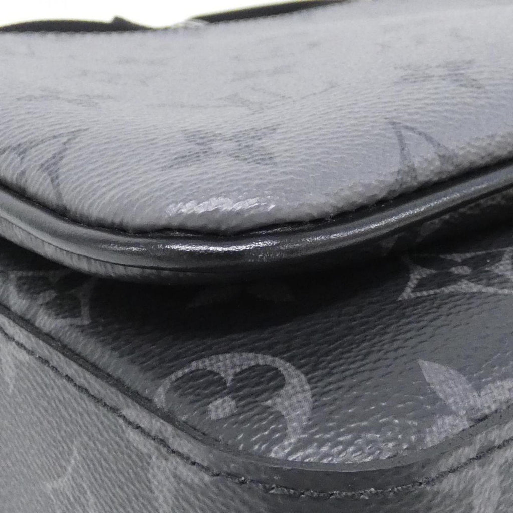 Louis Vuitton Black Gris Coated Canvas Shoulder Bag (Pre-Owned)