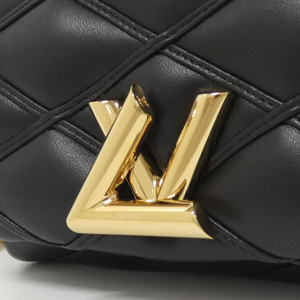 Louis Vuitton Black Leather Shoulder Bag (Pre-Owned)