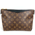 Louis Vuitton Black Brown Monogram Clutch Bag Pouch (Pre-Owned)