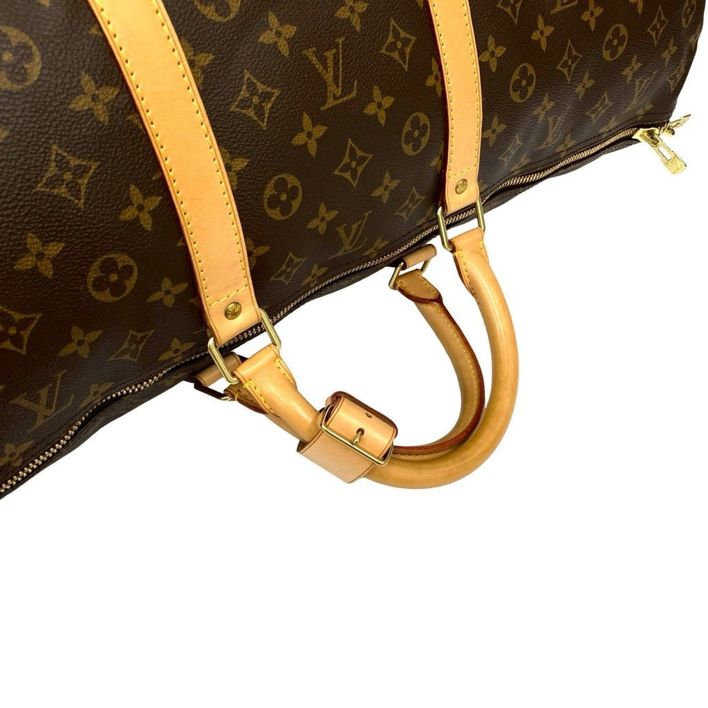 Louis Vuitton Brown Leather Pvc Boston Bag Handbag (Pre-Owned)