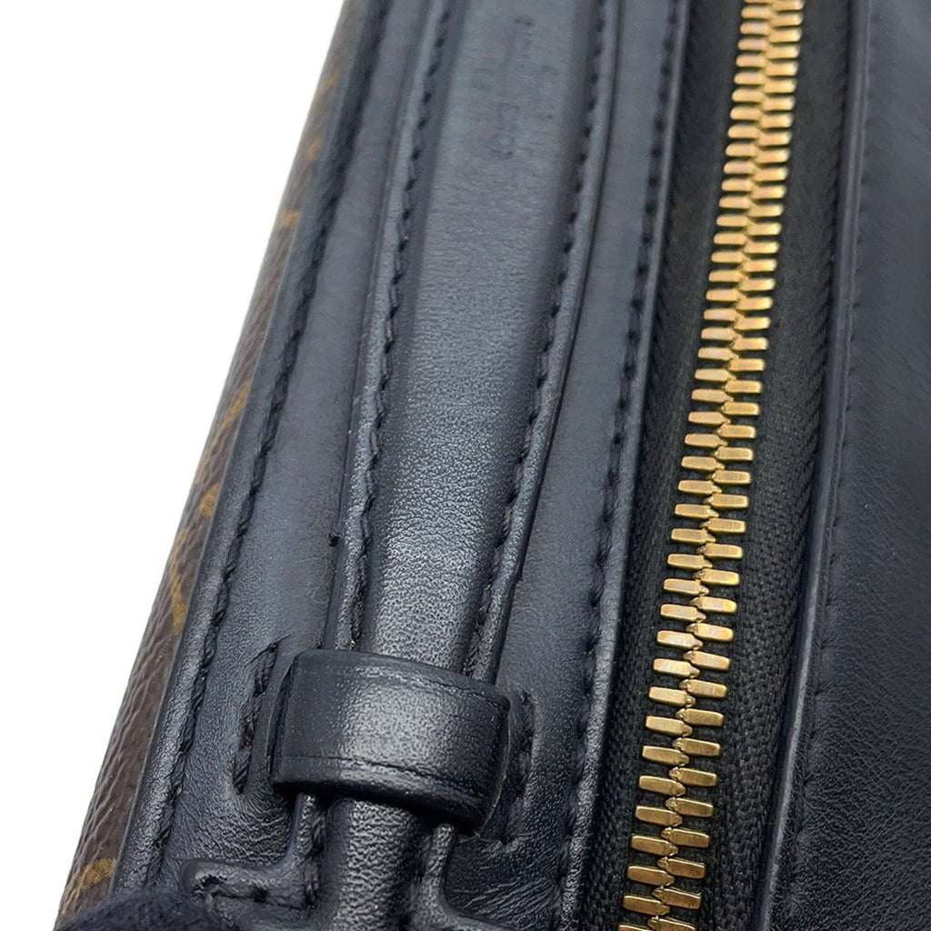 Louis Vuitton Black Monogram Noir Monogram Leather Shoulder Bag (Pre-Owned)