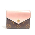 Louis Vuitton Monogram Brown Pink Rose Ballerine Monogram Wallet (Tri-Fold) (Pre-Owned)