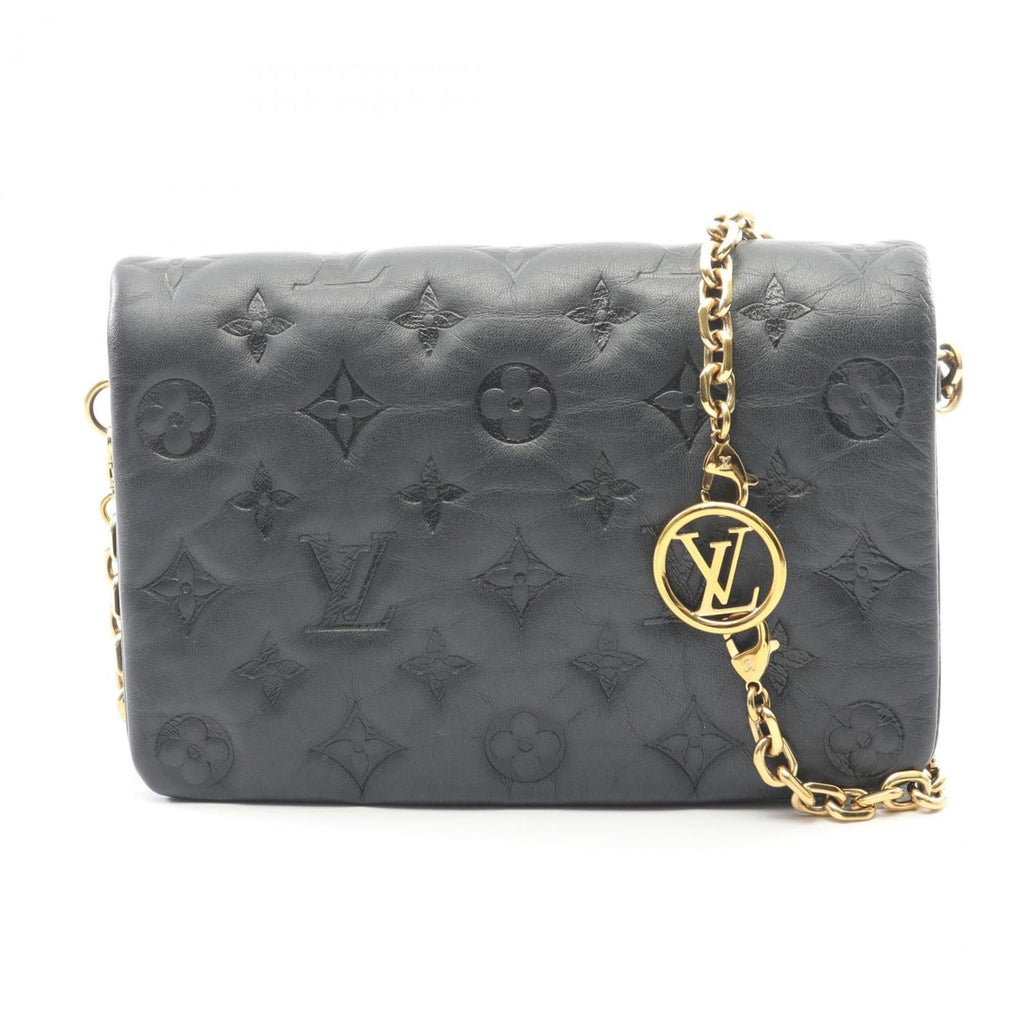 Louis Vuitton Black Noir Leather Shoulder Bag (Pre-Owned)