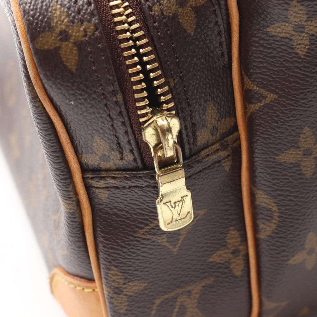 Louis Vuitton Brown Monogram Coated Canvas Leather Shoulder Bag (Pre-Owned)