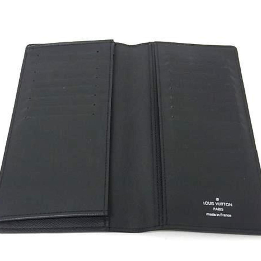 Louis Vuitton Ardoise Black Taiga Leather Coin Purse/Coin Case (Pre-Owned)