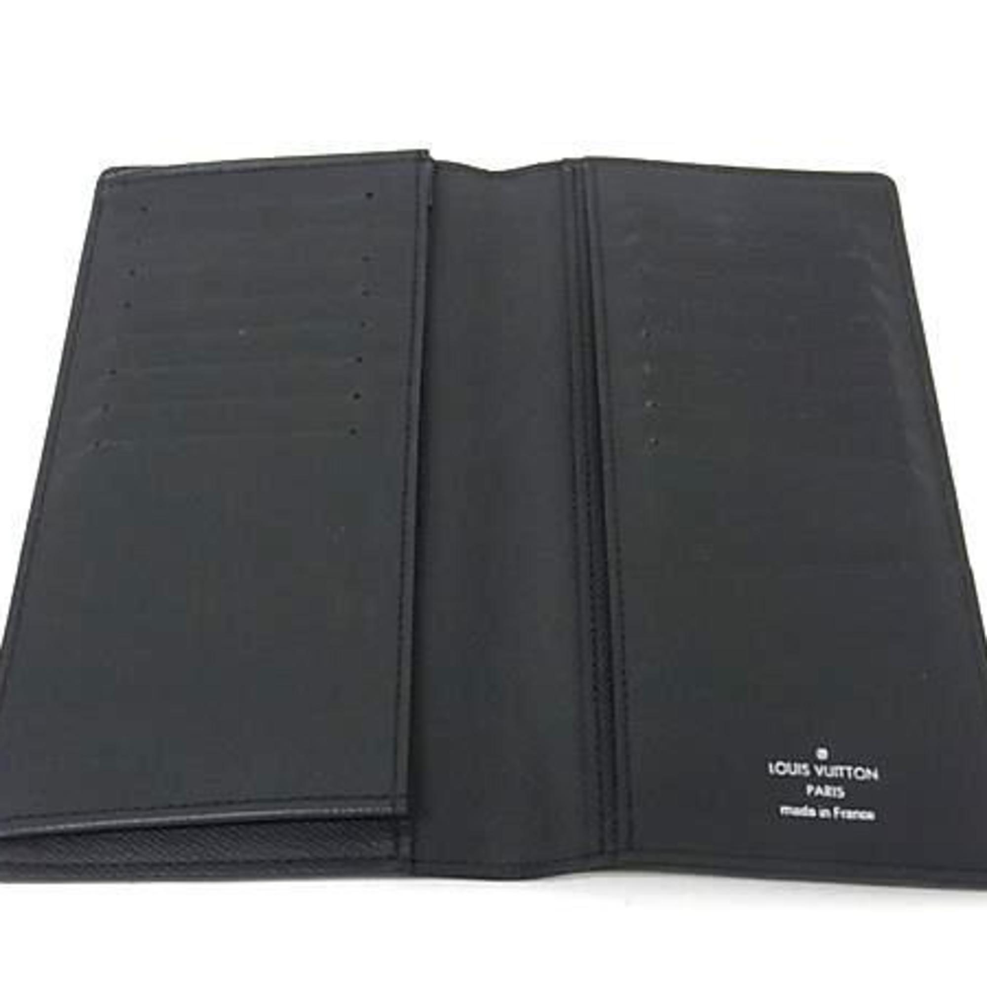 Louis Vuitton Ardoise Black Taiga Leather Coin Purse/Coin Case (Pre-Owned)