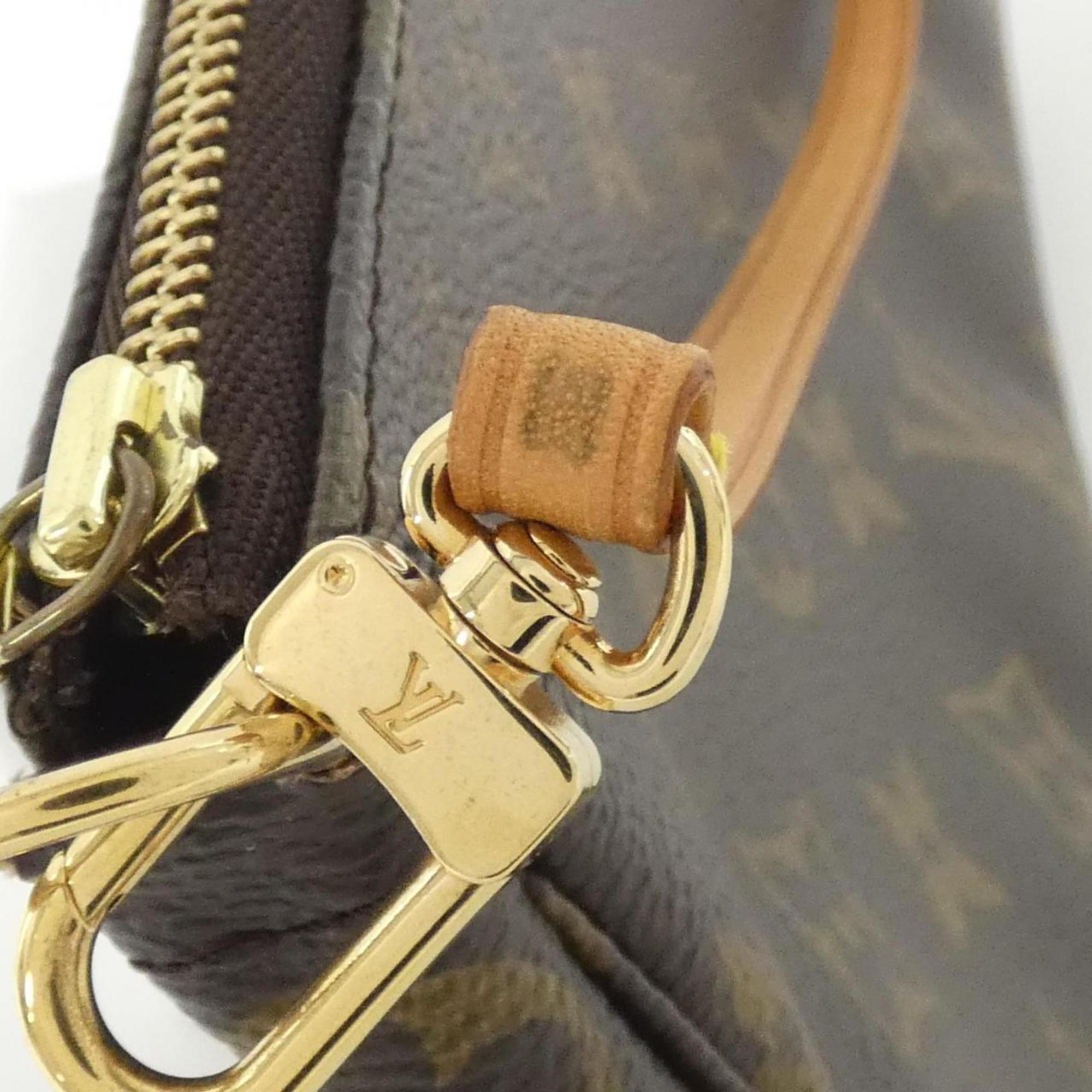 Louis Vuitton Marron Coated Canvas Pouch (Pre-Owned)