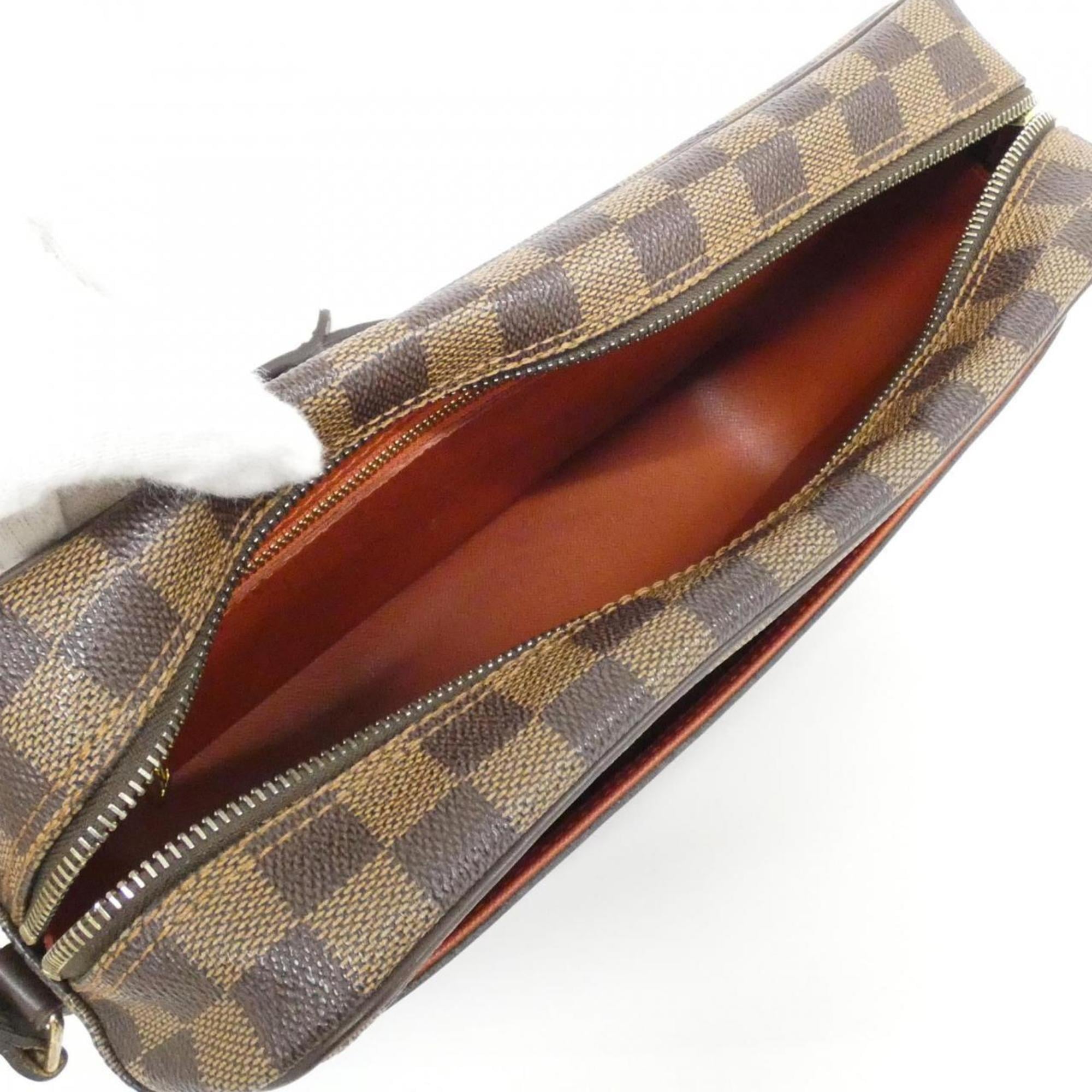 Louis Vuitton Ebene Coated Canvas Shoulder Bag (Pre-Owned)