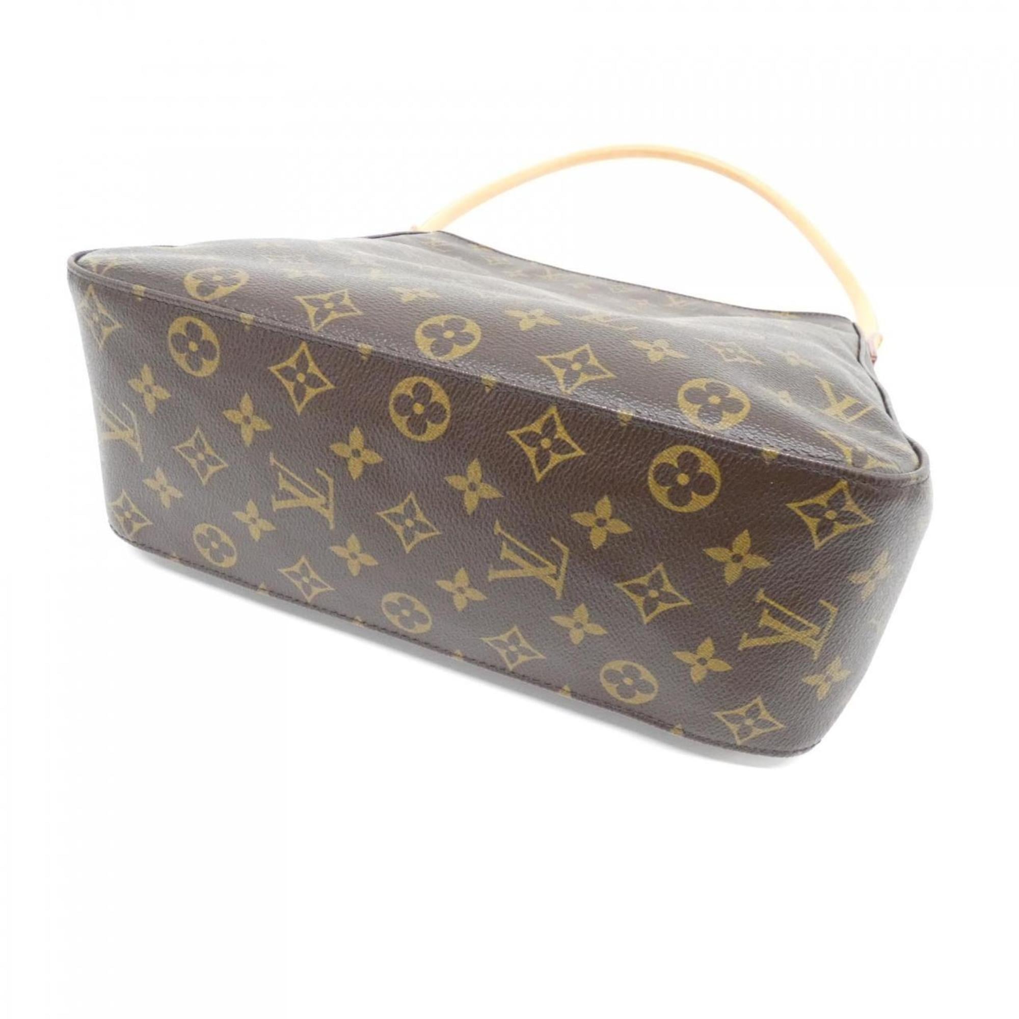 Louis Vuitton Marron Coated Canvas Shoulder Bag (Pre-Owned)
