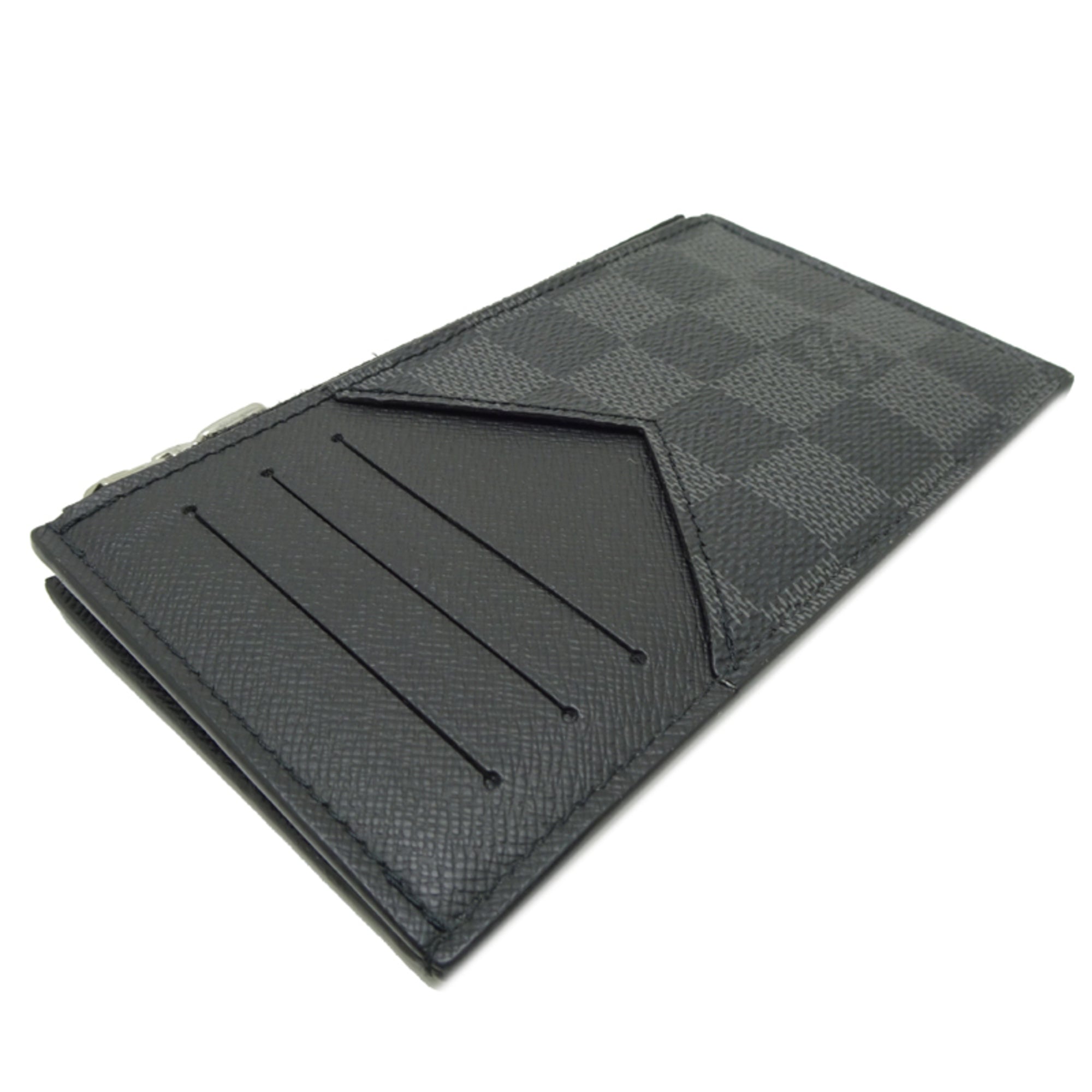 Louis Vuitton Damier Graphite Black Damier Graphite Coin Purse/Coin Case (Pre-Owned)