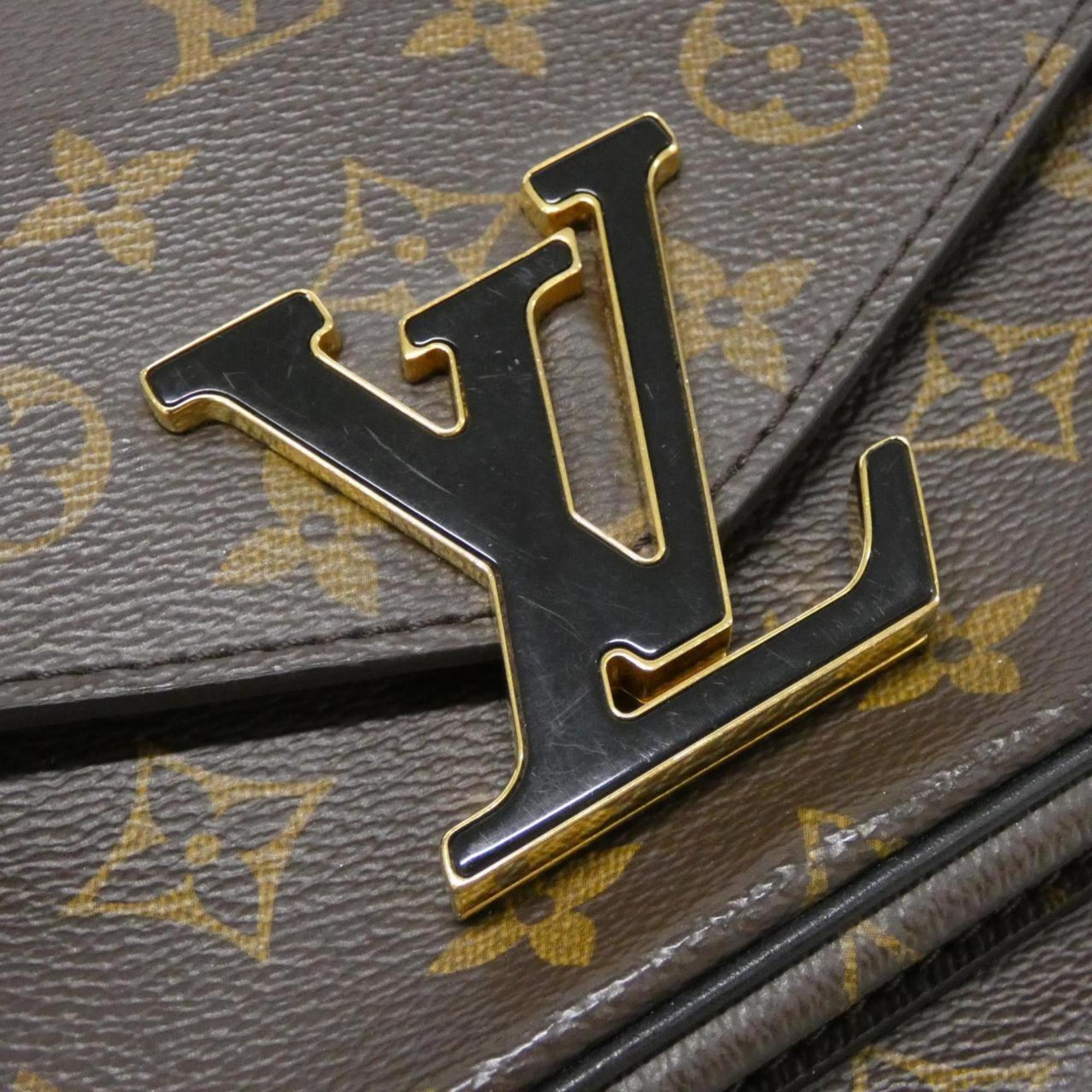 Louis Vuitton Marron Coated Canvas Shoulder Bag (Pre-Owned)