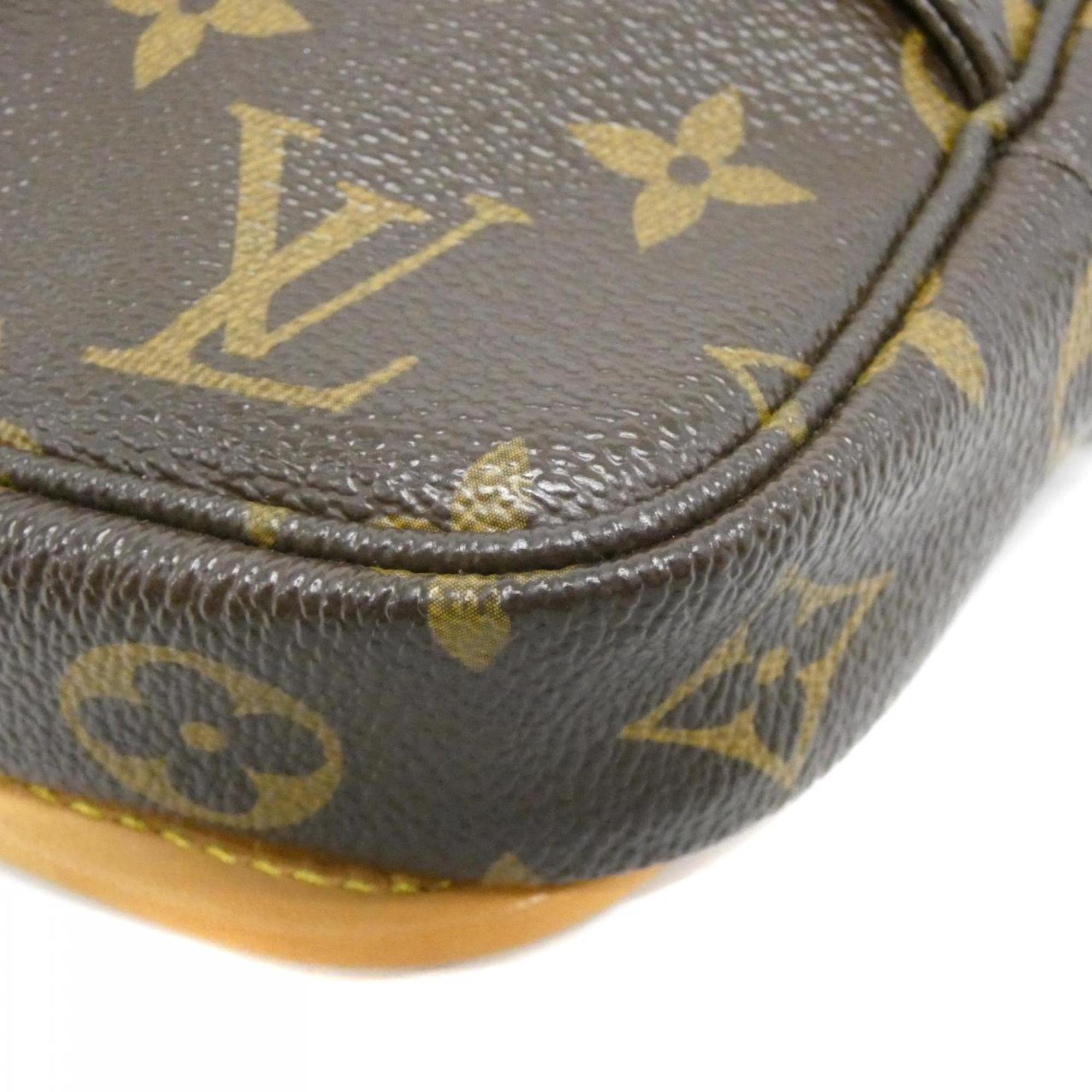 Louis Vuitton Brown Coated Canvas Shoulder Bag (Pre-Owned)