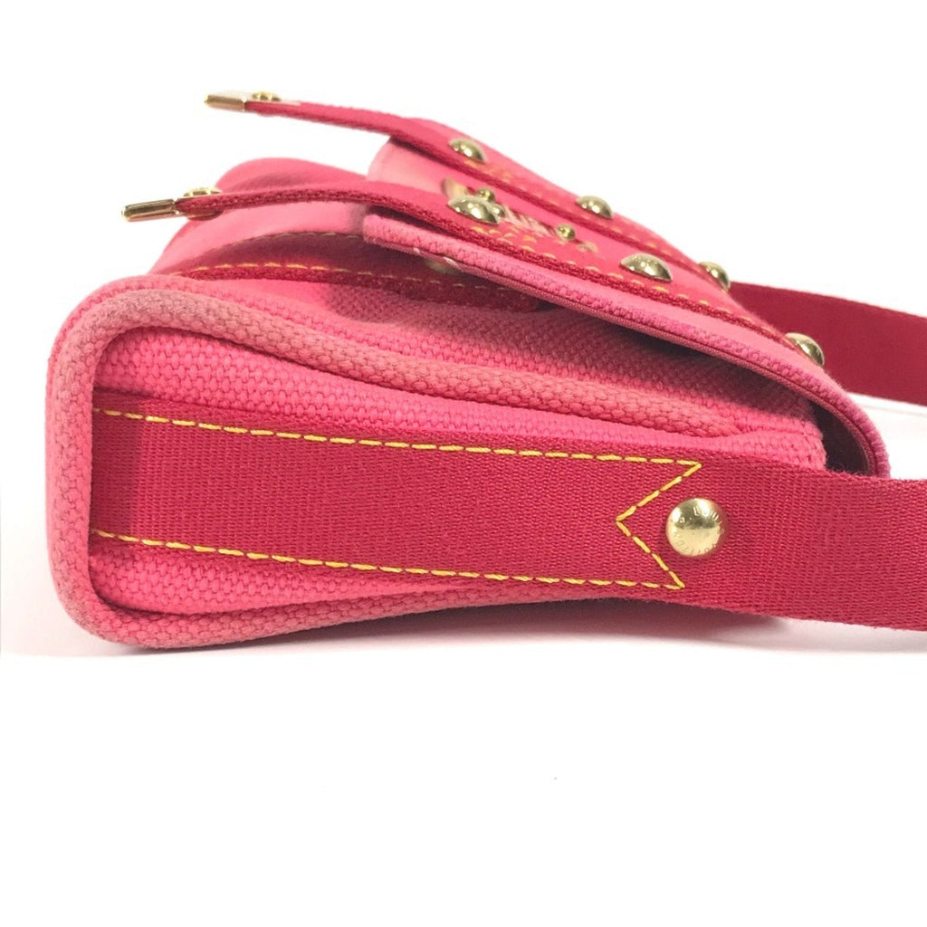 Louis Vuitton Pink Canvas Handbag Shoulder Bag (Pre-Owned)