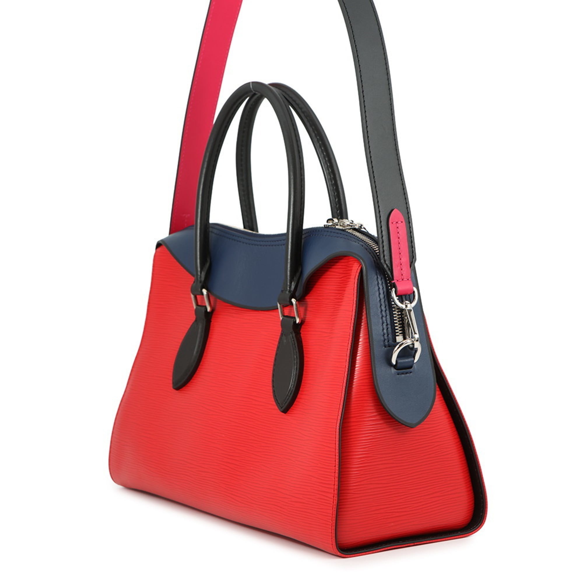 Louis Vuitton Red Color Epi Leather Handbag (Pre-Owned)