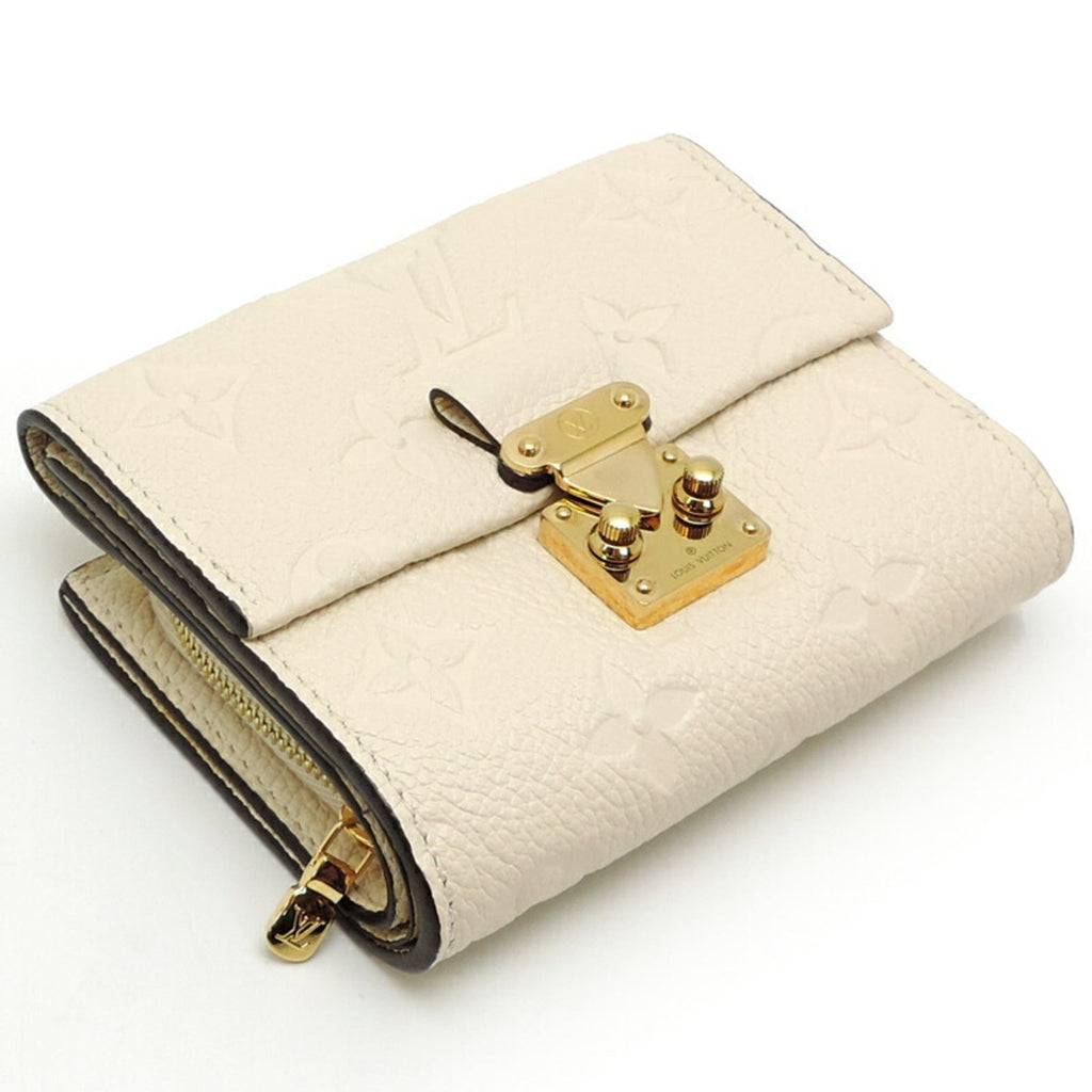 Louis Vuitton White Monogram Empreinte Wallet (Tri-Fold) (Pre-Owned)
