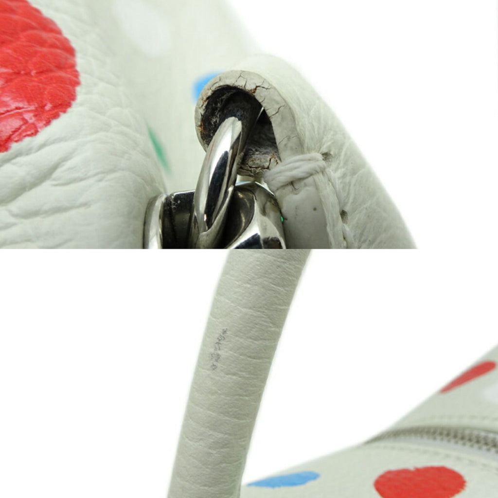 Louis Vuitton Multi-Color White Leather Shoulder Bag (Pre-Owned)