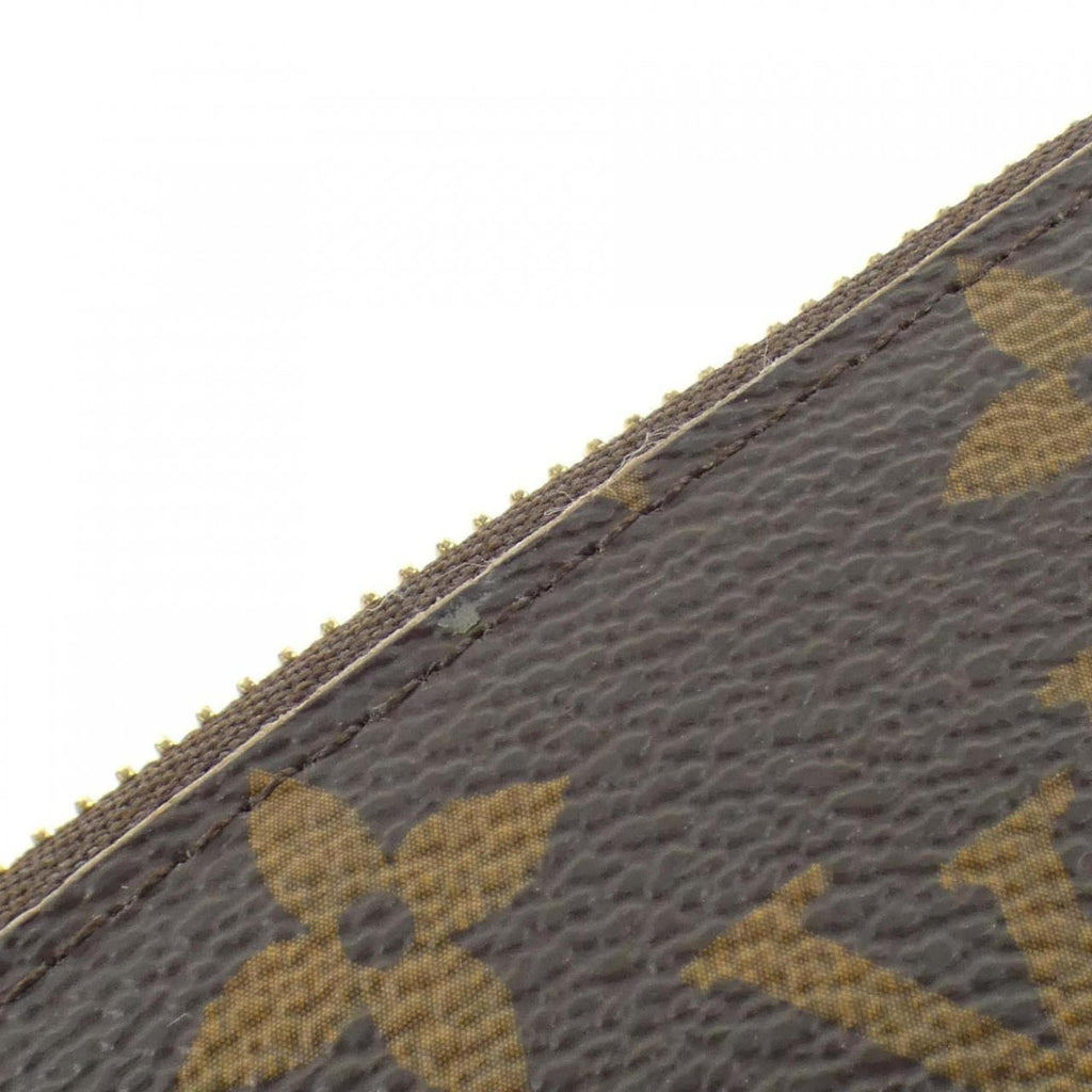 Louis Vuitton Marron Coated Canvas Long Wallet (Bi-Fold) (Pre-Owned)