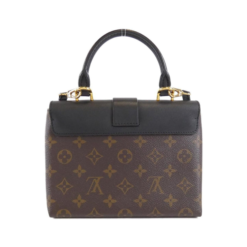 Louis Vuitton Black Marron Coated Canvas Leather Handbag (Pre-Owned)