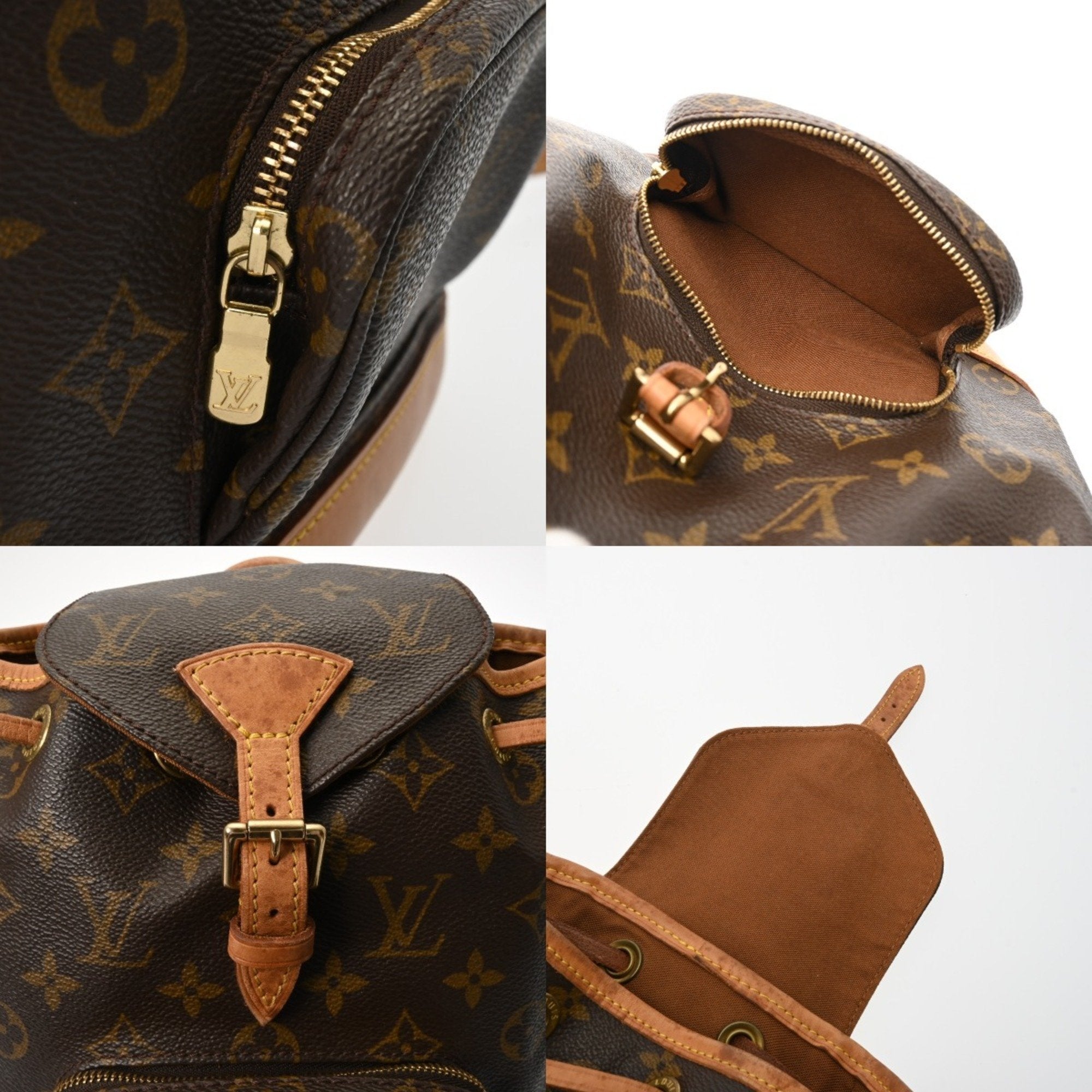 Louis Vuitton Brown Canvas Monogram Backpack (Pre-Owned)