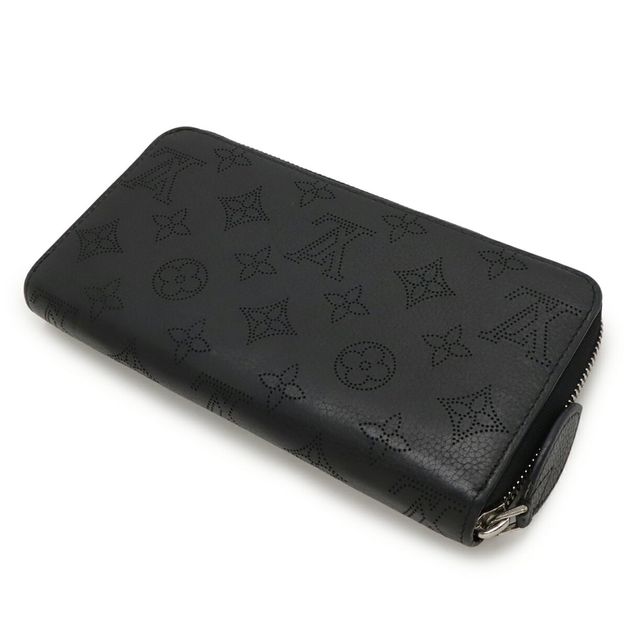 Louis Vuitton Black Noir Leather Coin Purse/Coin Case (Pre-Owned)