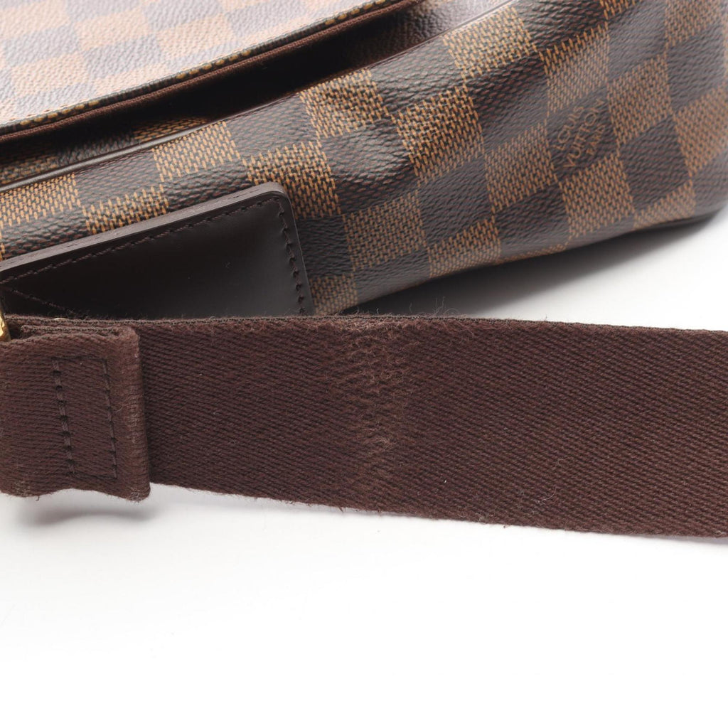 Louis Vuitton Brown Damier Canvas Coated Canvas Leather Damier Canvas Handbag Shoulder Bag (Pre-Owned)