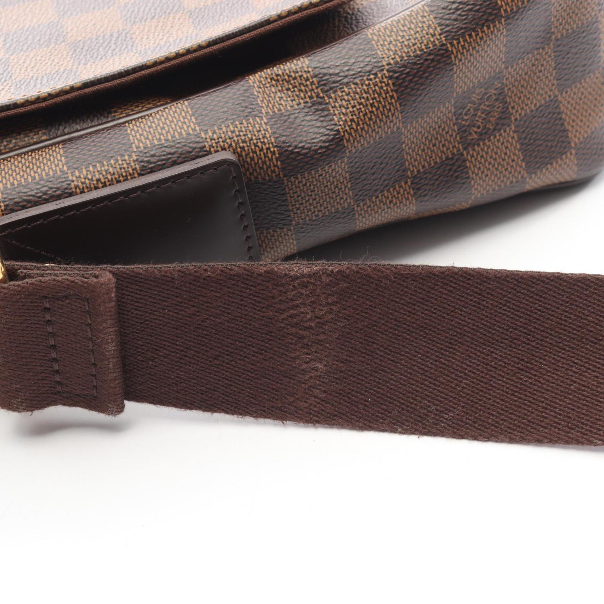 Louis Vuitton Brown Damier Canvas Coated Canvas Leather Damier Canvas Handbag Shoulder Bag (Pre-Owned)