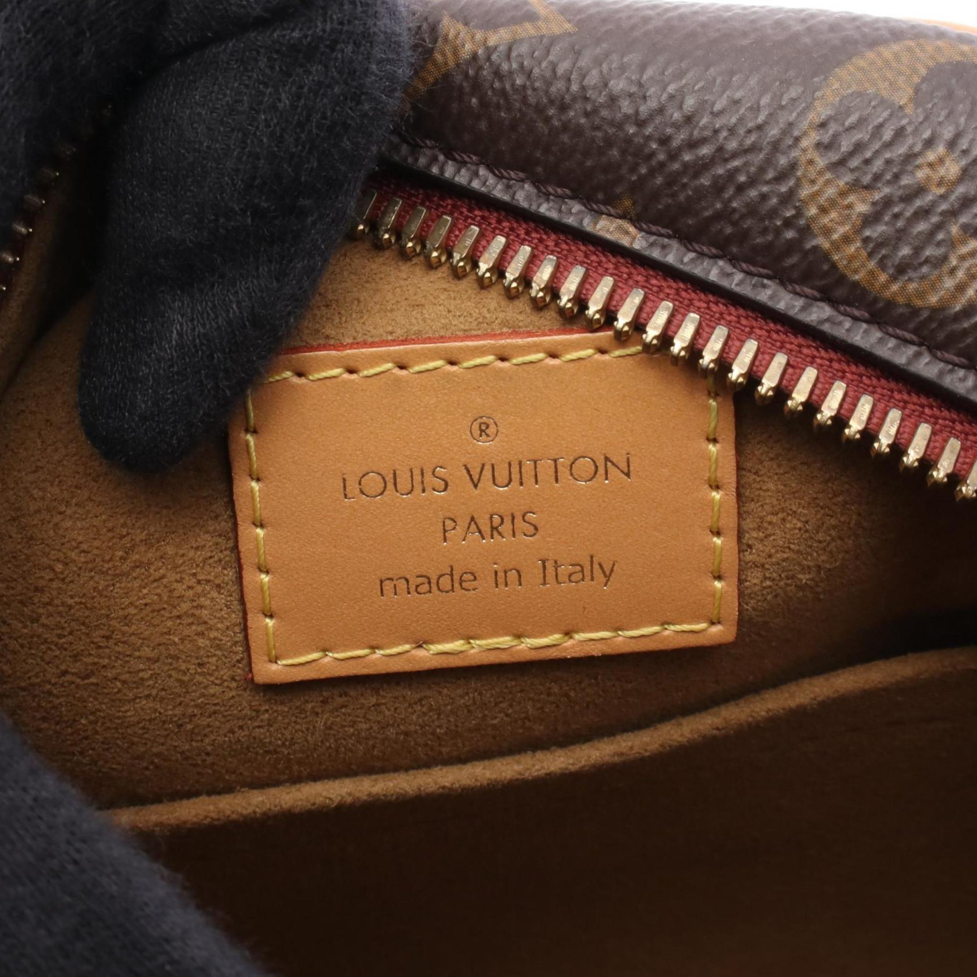 Louis Vuitton Monogram Brown Coated Canvas Leather Shoulder Bag (Pre-Owned)