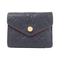 Louis Vuitton Black Leather Wallet (Tri-Fold) (Pre-Owned)