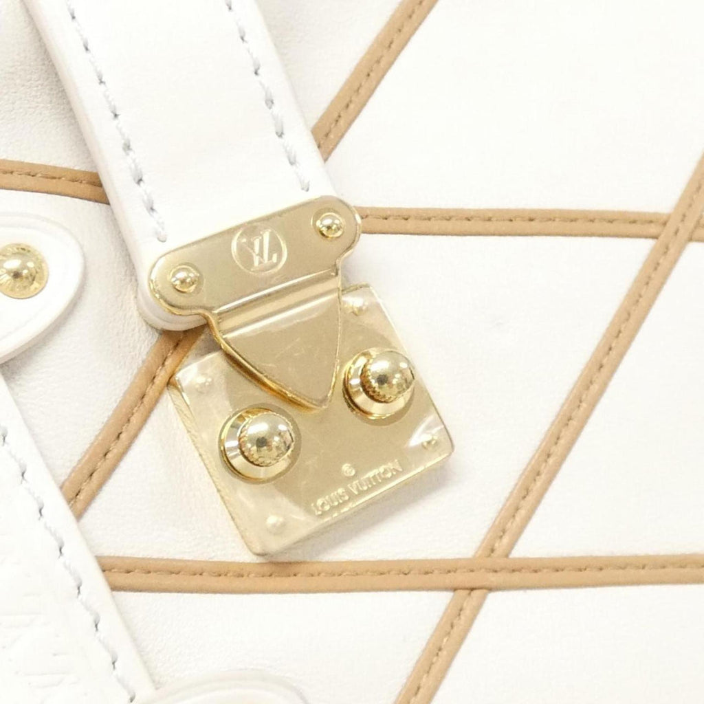 Louis Vuitton White Leather Shoulder Bag (Pre-Owned)