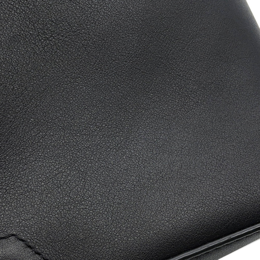 Louis Vuitton Black Noir Leather Messenger Bag Shoulder Bag (Pre-Owned)