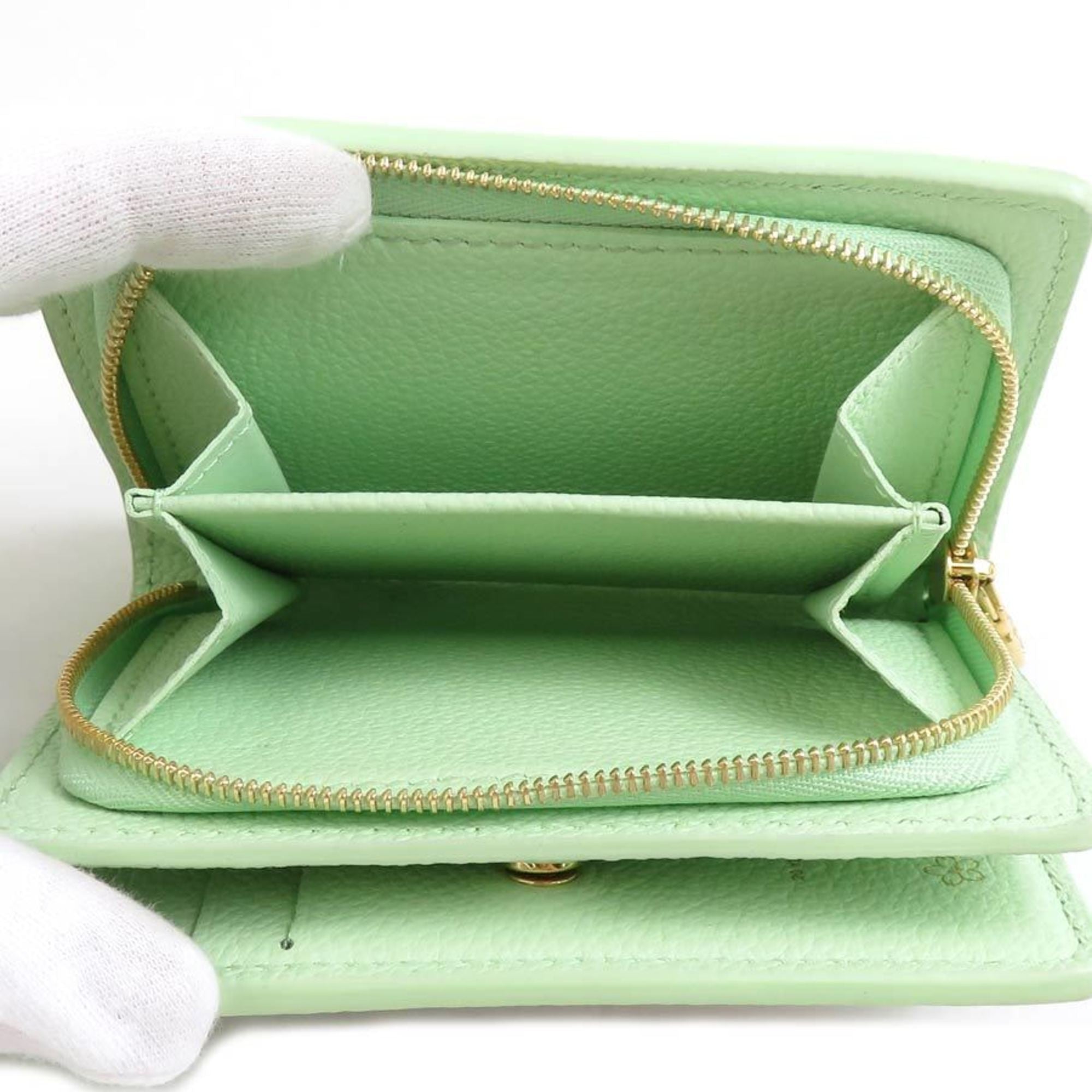 Louis Vuitton Green Monogram Empreinte Wallet (Bi-Fold) (Pre-Owned)