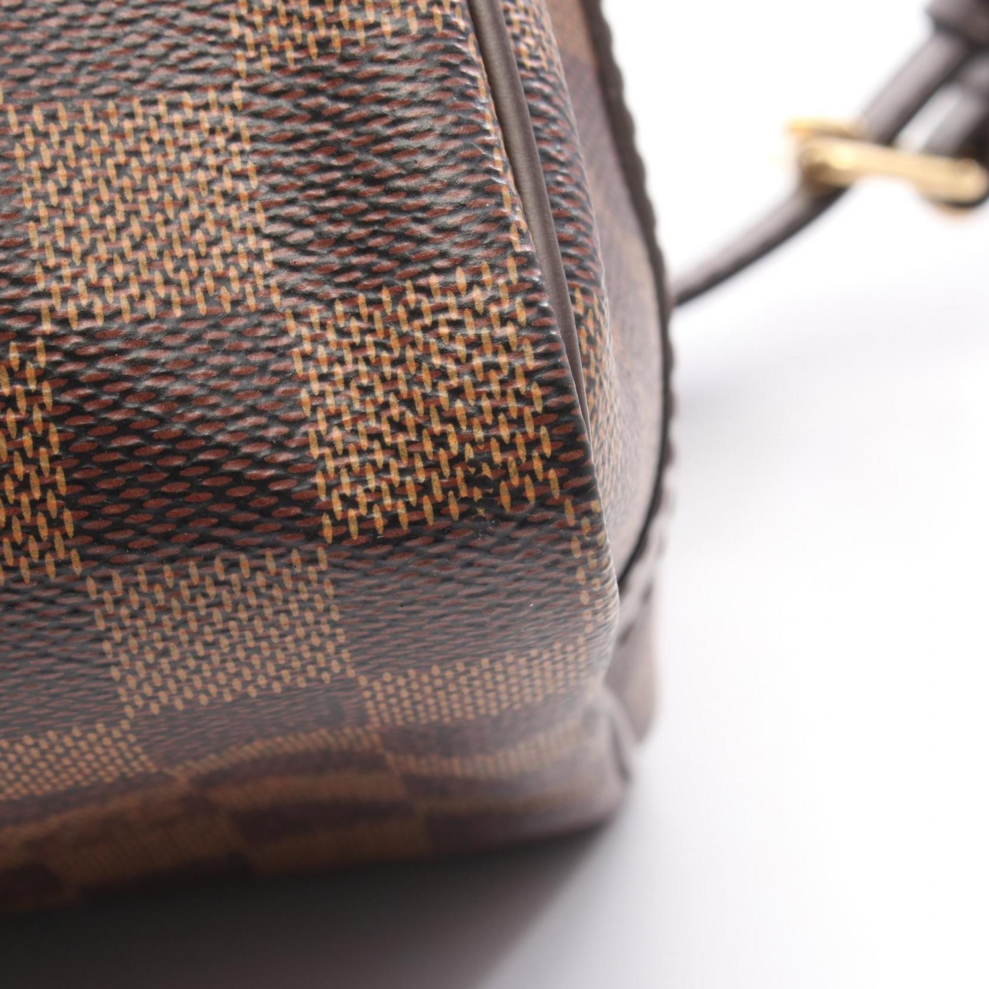 Louis Vuitton Brown Ebene Coated Canvas Leather Handbag (Pre-Owned)