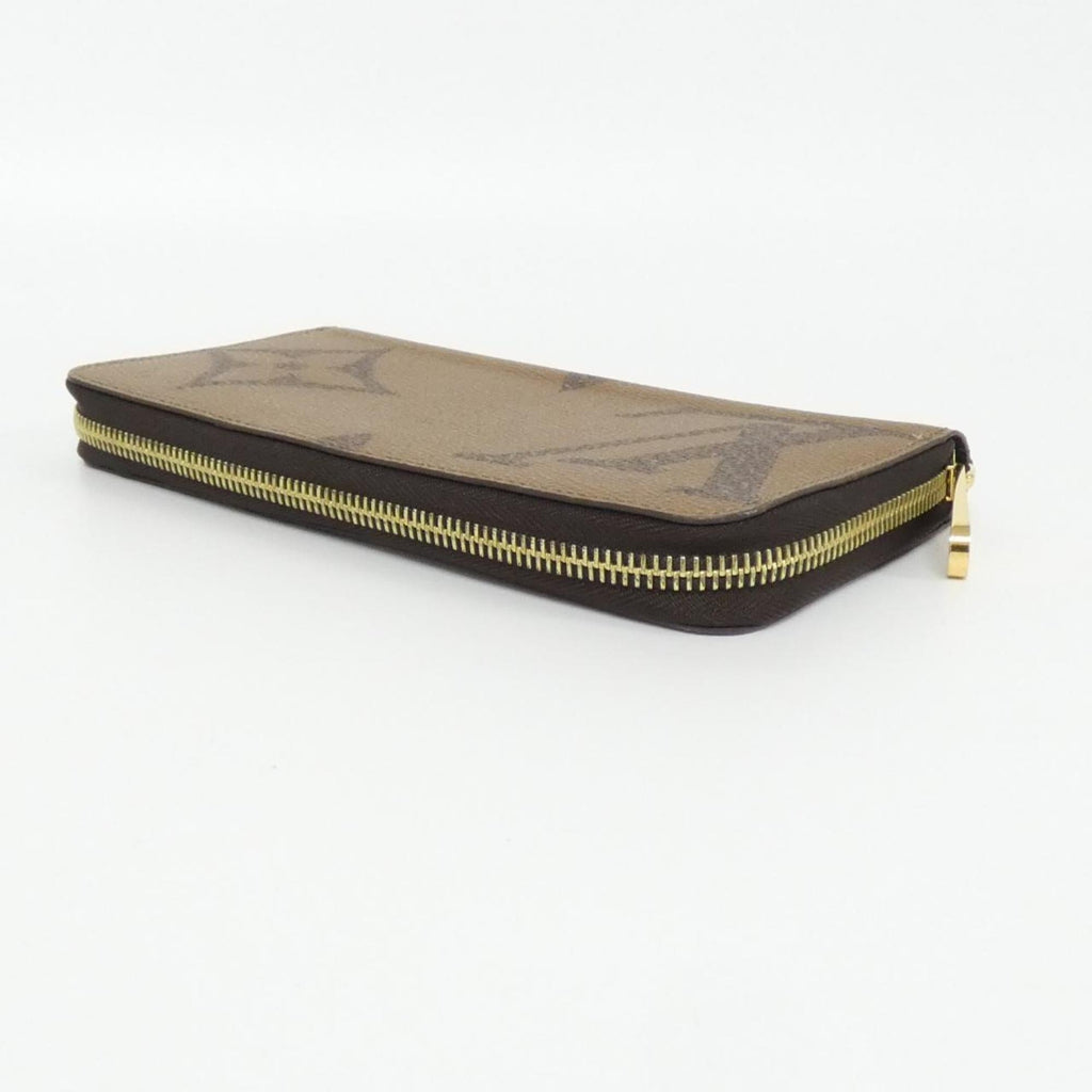 Louis Vuitton Marron Coated Canvas Long Wallet (Bi-Fold) (Pre-Owned)
