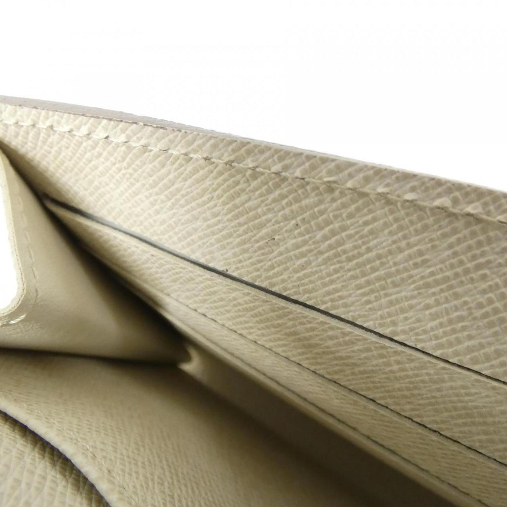 Louis Vuitton Lv Off White Leather Long Wallet (Bi-Fold) (Pre-Owned)