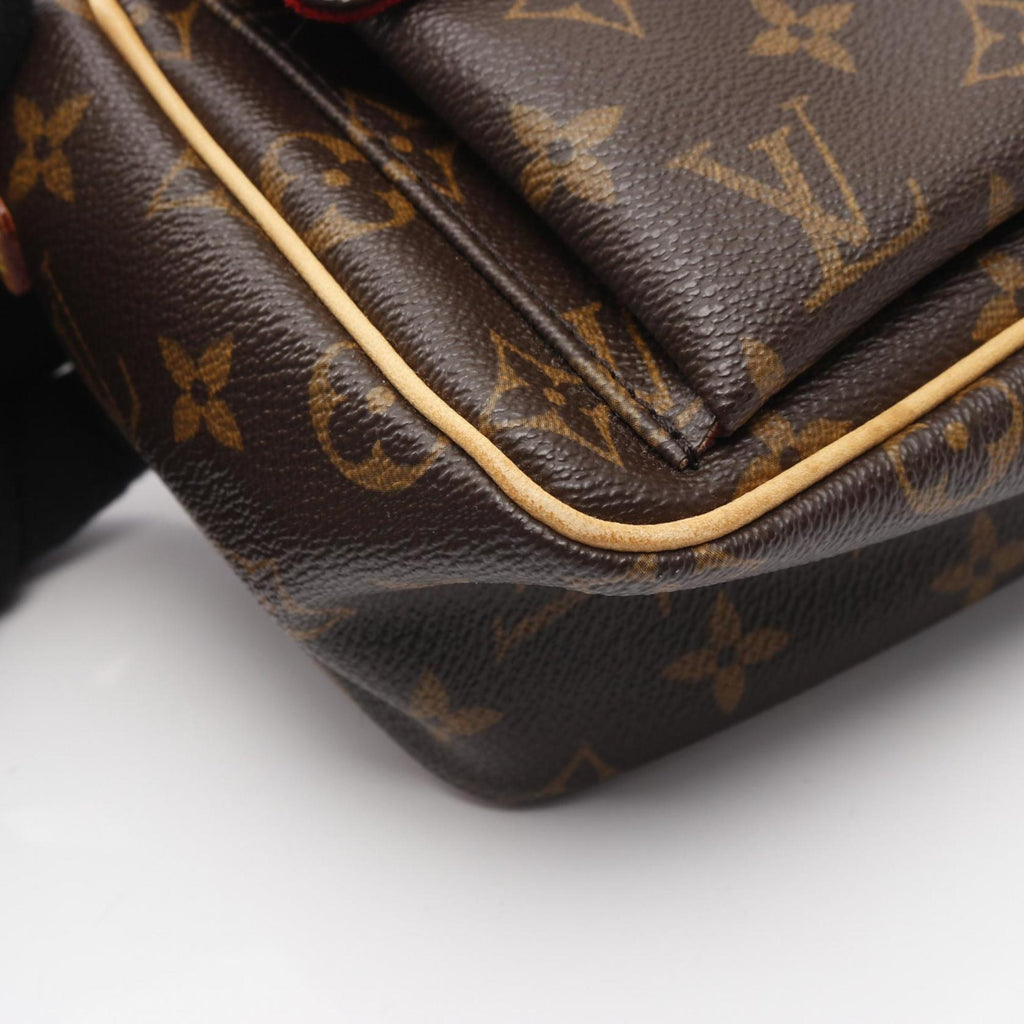 Louis Vuitton Brown Pvc Leather Shoulder Bag (Pre-Owned)