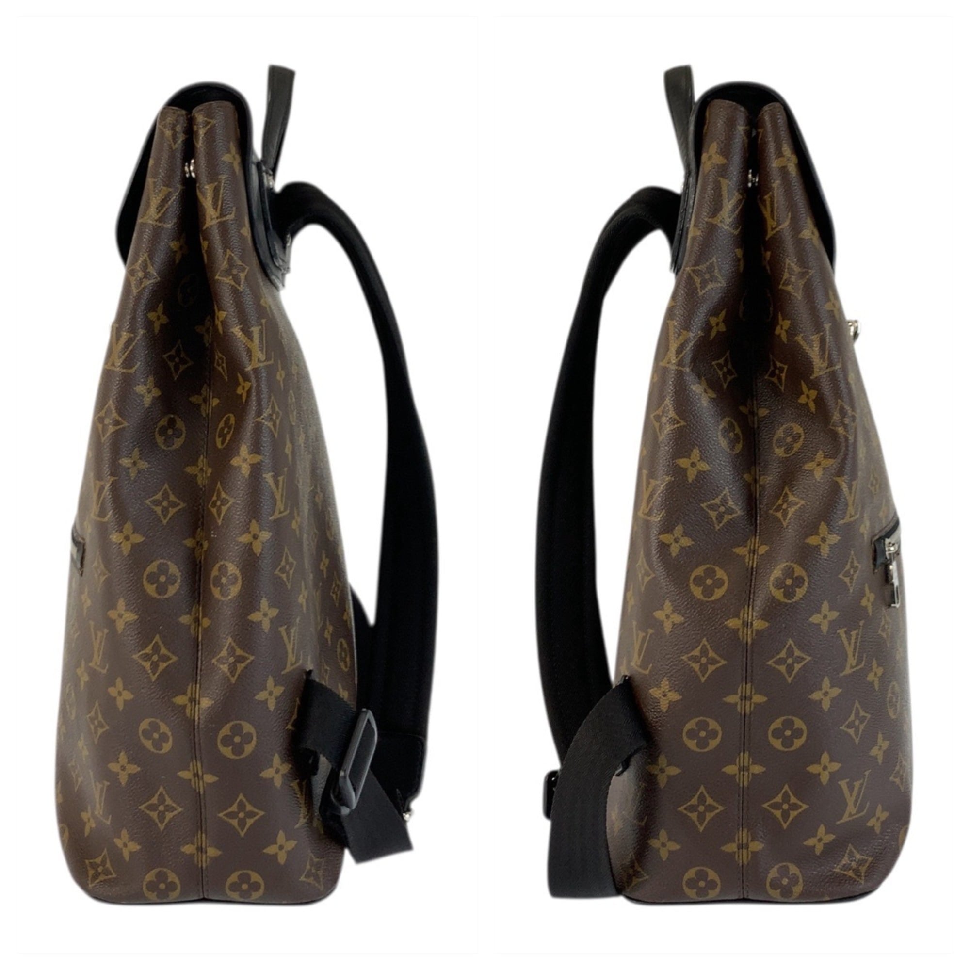 Louis Vuitton Black Brown Monogram Macassar Monogram Backpack (Pre-Owned)