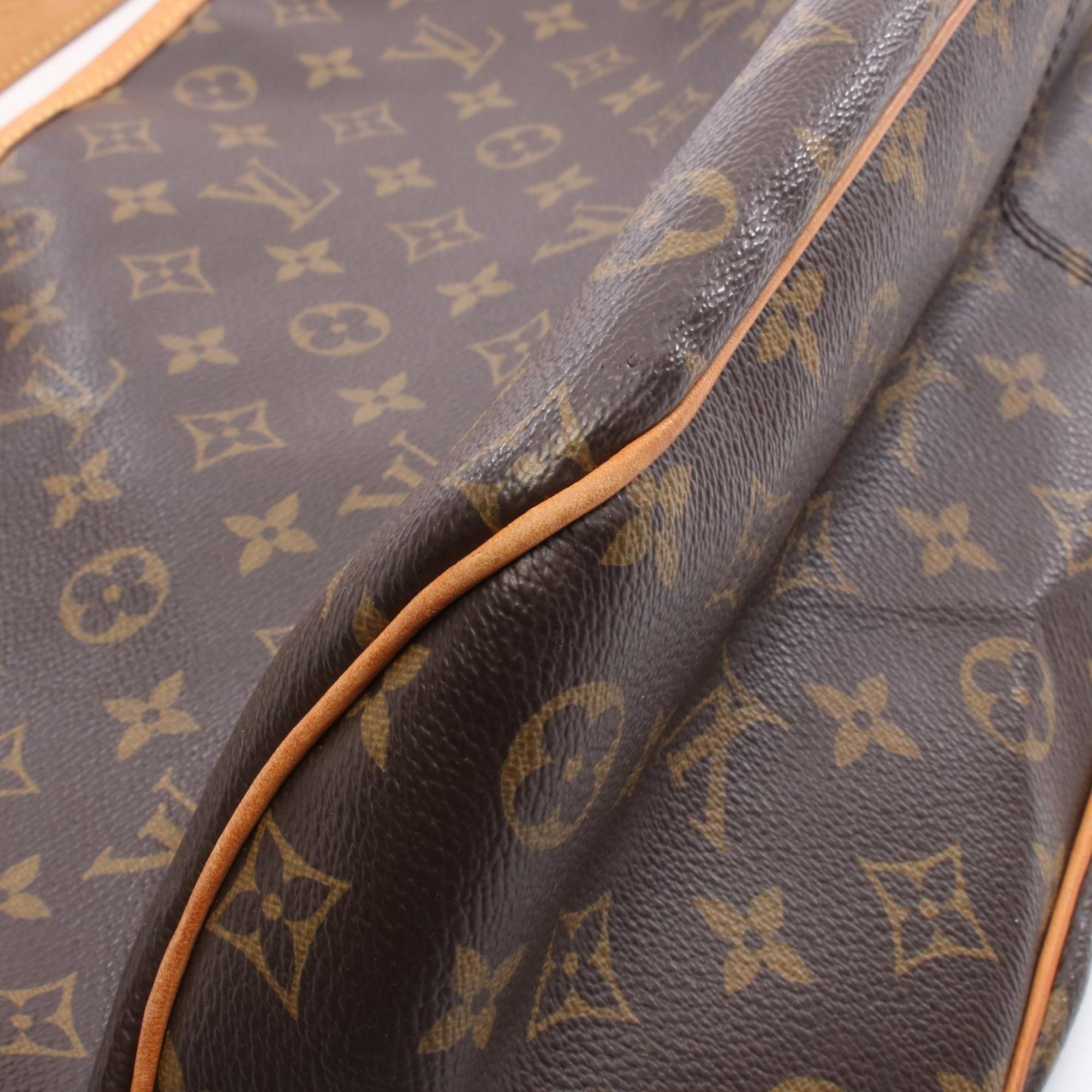 Louis Vuitton Brown Monogram Coated Canvas Leather Shoulder Bag (Pre-Owned)