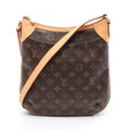 Louis Vuitton Brown Coated Canvas Leather Shoulder Bag (Pre-Owned)