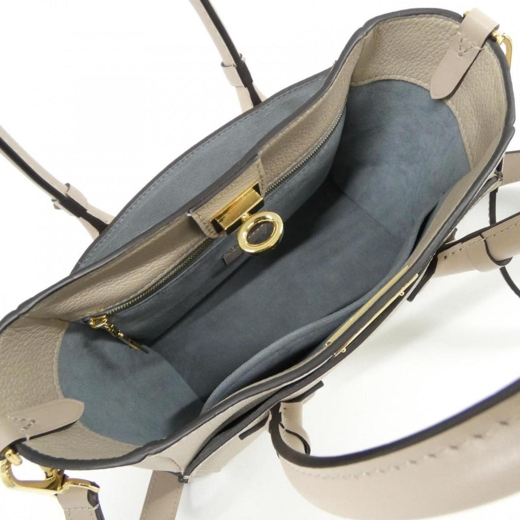 Louis Vuitton Grayish Coated Canvas Leather Handbag (Pre-Owned)